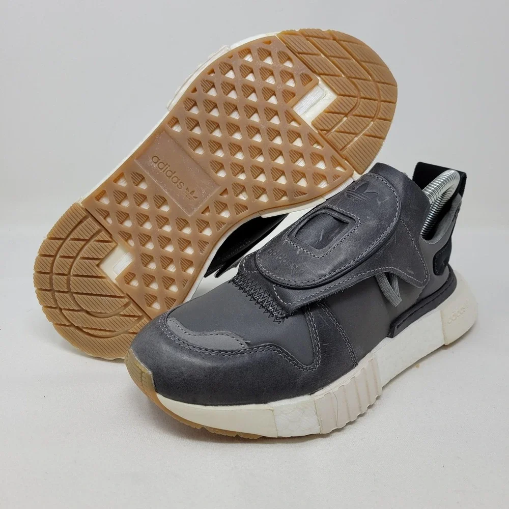 Adidas Futurepacer Shoes Mens Size 5 Gray Leather Originals CM8453 Sneakers